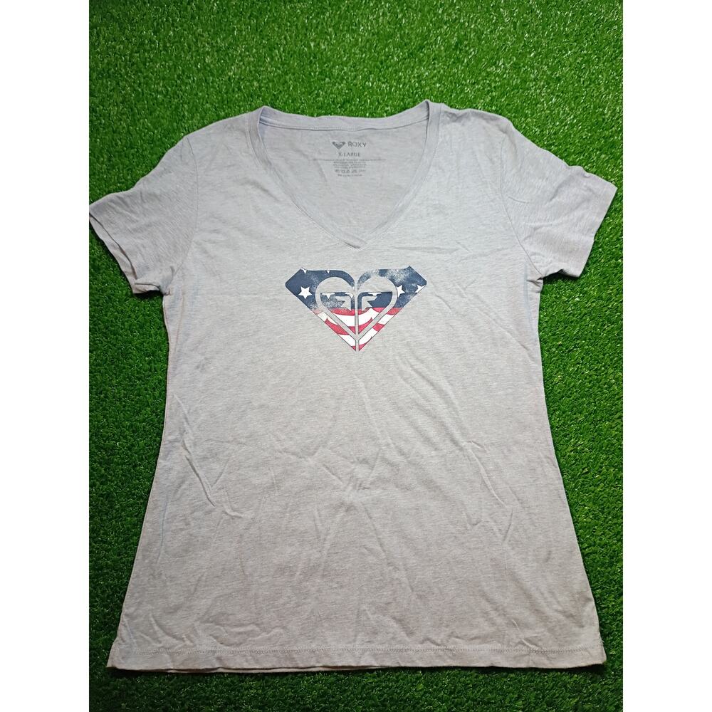 Roxy X-Large Short Sleeve V-Neck T-Shirt